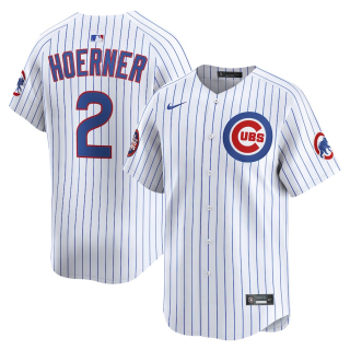 Men's Chicago Cubs Nico Hoerner Nike White 2025 MLB World Tour Tokyo Series Home Limited Player Jersey