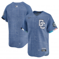 Men's Washington Nationals Blank Nike Blue 2025 City Connect Limited Jersey