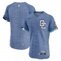 Men's Washington Nationals BlankNike Blue 2025 City Connect Elite Jersey