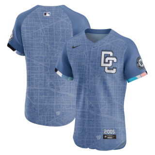 Men's Washington Nationals BlankNike Blue 2025 City Connect Elite Jersey