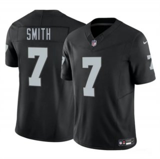 Youth Las Vegas Raiders #7 Geno Smith Black 2025 F.U.S.E. Vapor Football Stitched Jersey