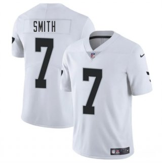Youth Las Vegas Raiders #7 Geno Smith White 2025 Vapor Football Stitched Jersey