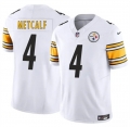 Men's Pittsburgh Steelers #4 DK Metcalf White 2024 F.U.S.E. Vapor Untouchable Limited Football Stitched Jersey