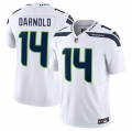 Youth Seattle Seahawks #14 Sam Darnold White 2024 F.U.S.E. Vapor Limited Football Stitched Jersey