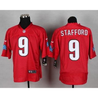 Nike Lions #9 Matthew Stafford Red Men's Stitched NFL Elite QB Practice Jersey