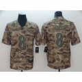 Men's Baltimore Ravens #8 Lamar Jackson 2018 Camo Salute to Service Limited Stitched NFL Jersey