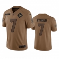 Men's Houston Texans #7 C.J. Stroud 2023 Brown Salute To Service Limited Stitched Jersey