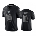 Men's Los Angeles Rams #10 Cooper Kupp Black Reflective Limited Stitched Football Jersey