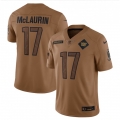 Men's Washington Commanders #17 Terry McLaurin 2023 Brown Salute To Service Limited Stitched Football Jersey