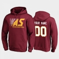 Men's Washington Football Team ACTIVE PLAYER Custom 2020 Burgundy Stealth Scanner Pullover Hoodie