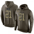 NFL Men's Nike Baltimore Ravens #21 Lardarius Webb Stitched Green Olive Salute To Service KO Performance Hoodie