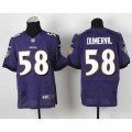 Nike Ravens #58 Elvis Dumervil Purple Team Color Men's Stitched NFL New Elite Jersey