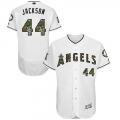 Angels of Anaheim #44 Reggie Jackson White Flexbase Authentic Collection 2016 Memorial Day Stitched MLB Jersey