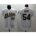 Athletics #54 Sonny Gray White Flexbase Authentic Collection Stitched MLB Jersey