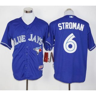 Blue Jays #6 Marcus Stroman Blue Alternate Cool Base Stitched MLB Jersey