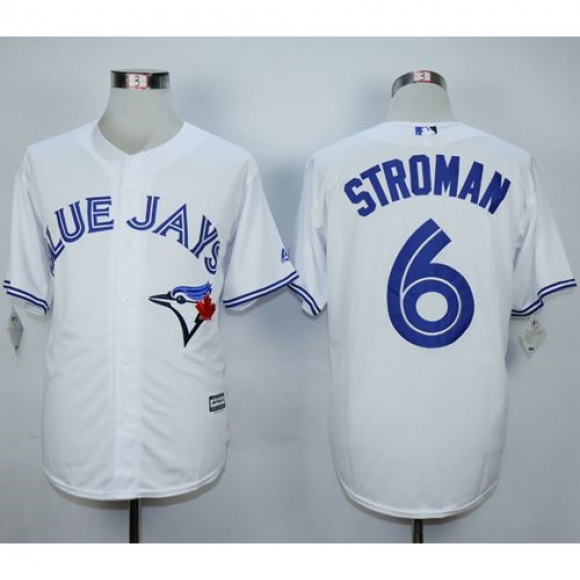 Blue Jays #6 Marcus Stroman White New Cool Base Stitched MLB Jersey