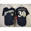Brewers #30 Tyler Thornburg Blue Cool Base Stitched MLB Jersey