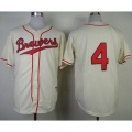 Brewers #4 Paul Molitor Cream 1948 Turn Back The Clock Stitched MLB Jersey