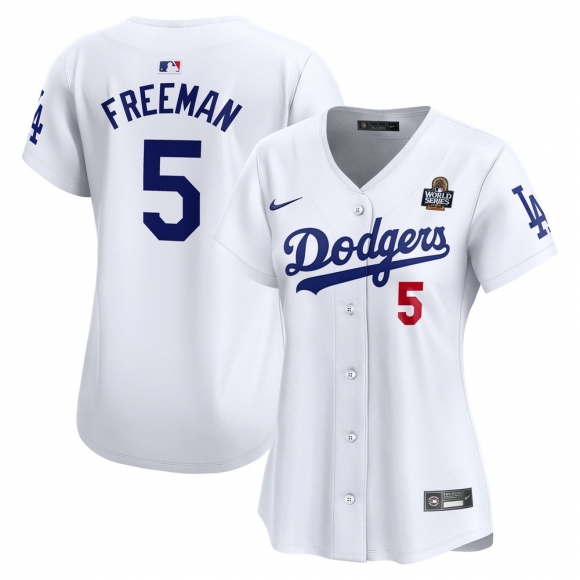 Women's Los Angeles Dodgers Freddie Freeman Nike White 2024 World Series Limited Player Jersey