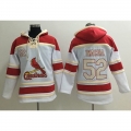 Cardinals #52 Michael Wacha White Sawyer Hooded Sweatshirt MLB Hoodie