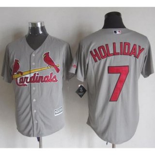 Cardinals #7 Matt Holliday Grey New Cool Base Stitched MLB Jersey