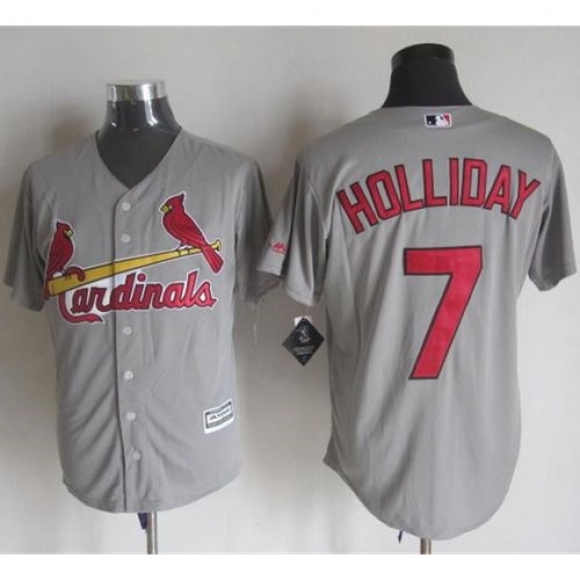 Cardinals #7 Matt Holliday Grey New Cool Base Stitched MLB Jersey