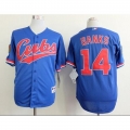 Cubs #14 Ernie Banks Blue 1994 Turn Back The Clock Stitched MLB Jersey