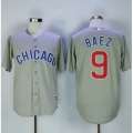 Cubs #9 Javier Baez Grey New Cool Base Stitched MLB Jersey