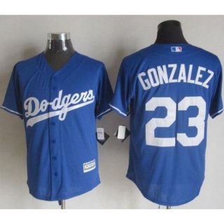 Dodgers #23 Adrian Gonzalez Blue New Cool Base Stitched MLB Jersey