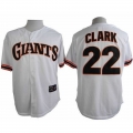 Giants #22 Will Clark White 1989 Turn Back The Clock Stitched MLB Jersey