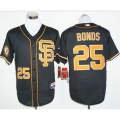 Giants #25 Barry Bonds Black 2016 Cool Base Stitched MLB Jersey