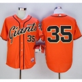 Giants #35 Brandon Crawford Orange Alternate Cool Base Stitched MLB Jersey
