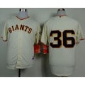 Giants #36 Gaylord Perry Cream Home Cool Base Stitched MLB Jersey
