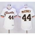 Giants #44 Willie McCovey White Flexbase Authentic Collection Cooperstown Stitched MLB Jersey