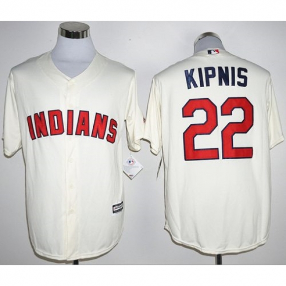 indians #22 Jason Kipnis Cream New Cool Base Stitched MLB Jersey
