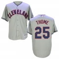 indians #25 Jim Thome Grey New Cool Base Stitched MLB Jersey