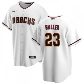 Men's Arizona Diamondbacks #23 Zac Gallen White Cool Base Stitched Baseball Jersey
