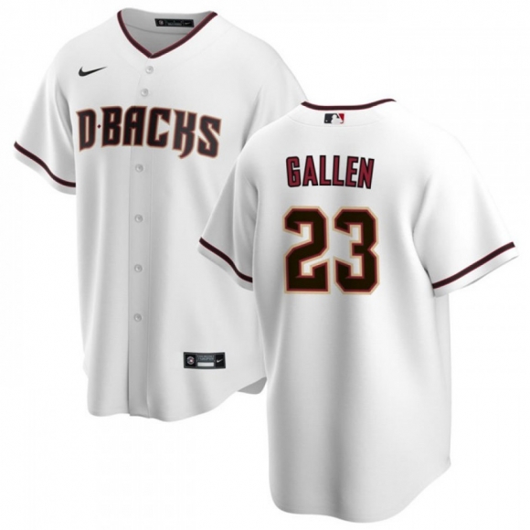 Men's Arizona Diamondbacks #23 Zac Gallen White Cool Base Stitched Baseball Jersey