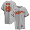Men's Baltimore Orioles #19 Cole irvin Grey Cool Base Stitched Jersey