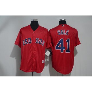 Men's Boston Red Sox #41 Chris Sale Red Cool Base Stitched MLB Jersey
