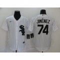 Men's Chicago White Sox #74 Eloy Jimenez White Cool Base Stitched MLB Jersey