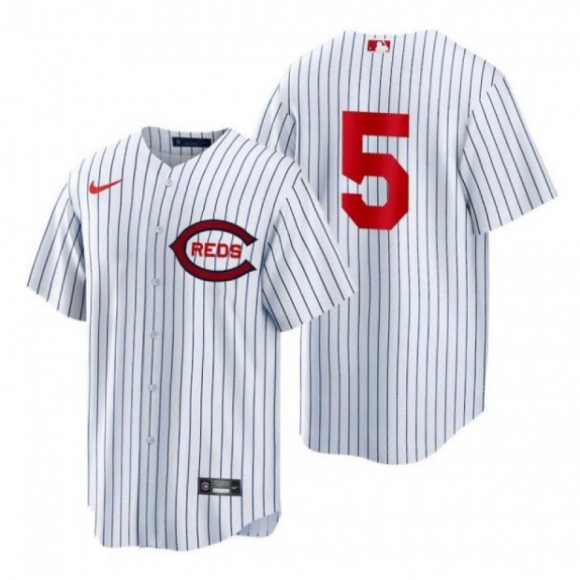 Men's Cincinnati Reds #5 Johnny Bench 2022 White Field of Dreams Stitched Baseball Jersey