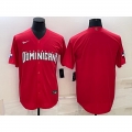 Men's Dominican Republic Baseball Blank 2023 Red World Baseball Classic Stitched Jersey