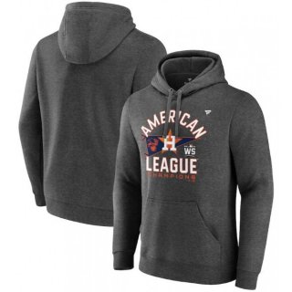 Men's Houston Astros 2021 Heathered Charcoal American League Champions Locker Room Pullover Hoodie