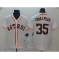 Men's Houston Astros #35 Justin Verlander White Cool Base Stitched MLB Jersey