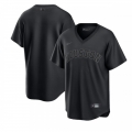 Men's Houston Astros Blank Black Pitch Black Fashion Replica Stitched Jersey