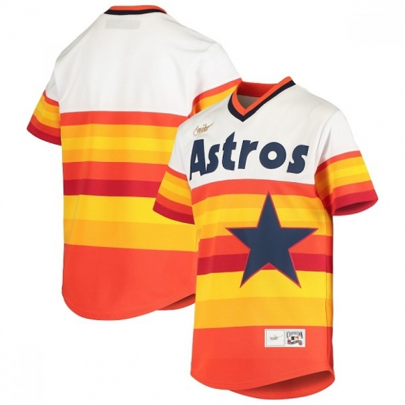 Men's Houston Astros Home Cooperstown Collection Team Cool Base Stitched Baseball Jersey