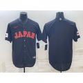 Men's Japan Baseball Blank 2023 Black World Baseball Classic Stitched Jersey