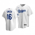 Men's Los Angeles Dodgers #16 Will Smith White 2020 World Series Champions Home Patch Stitched Jersey