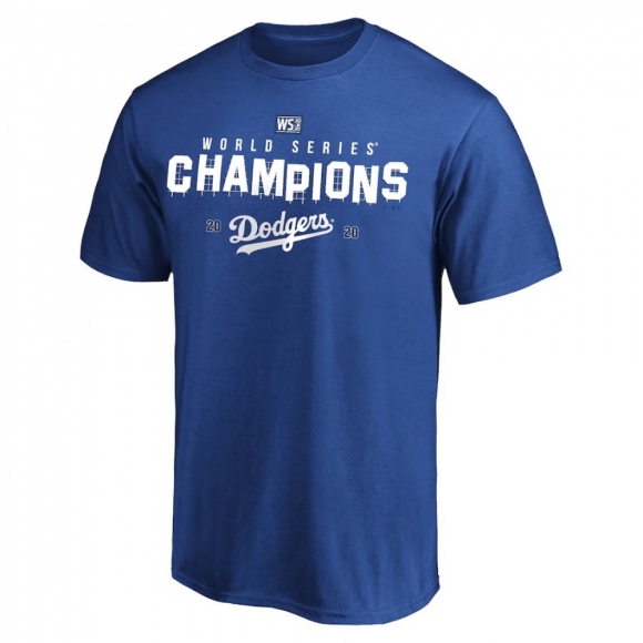 Men's Los Angeles Dodgers Royal 2020 World Series Champions T-shirt